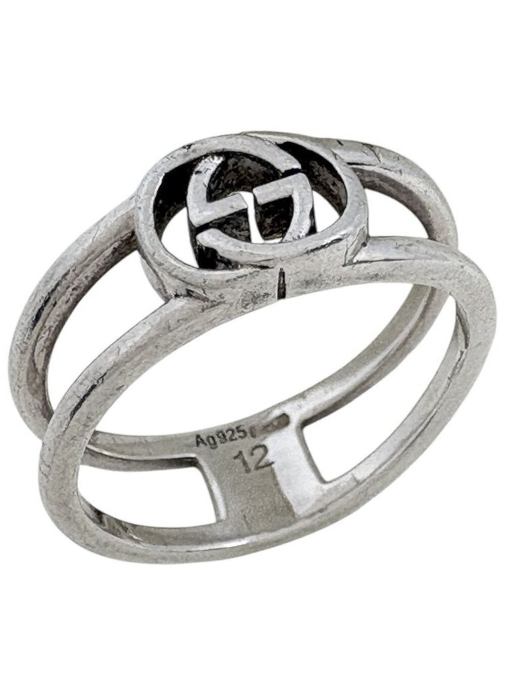 Gucci Ring Interlocking G 925 Sterling Silver